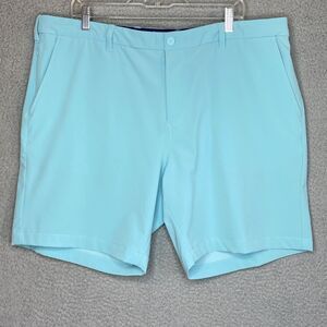 Mizzen+Main Mens Preppy Golf Shorts 40x8 Blue Lightweight Helmsman